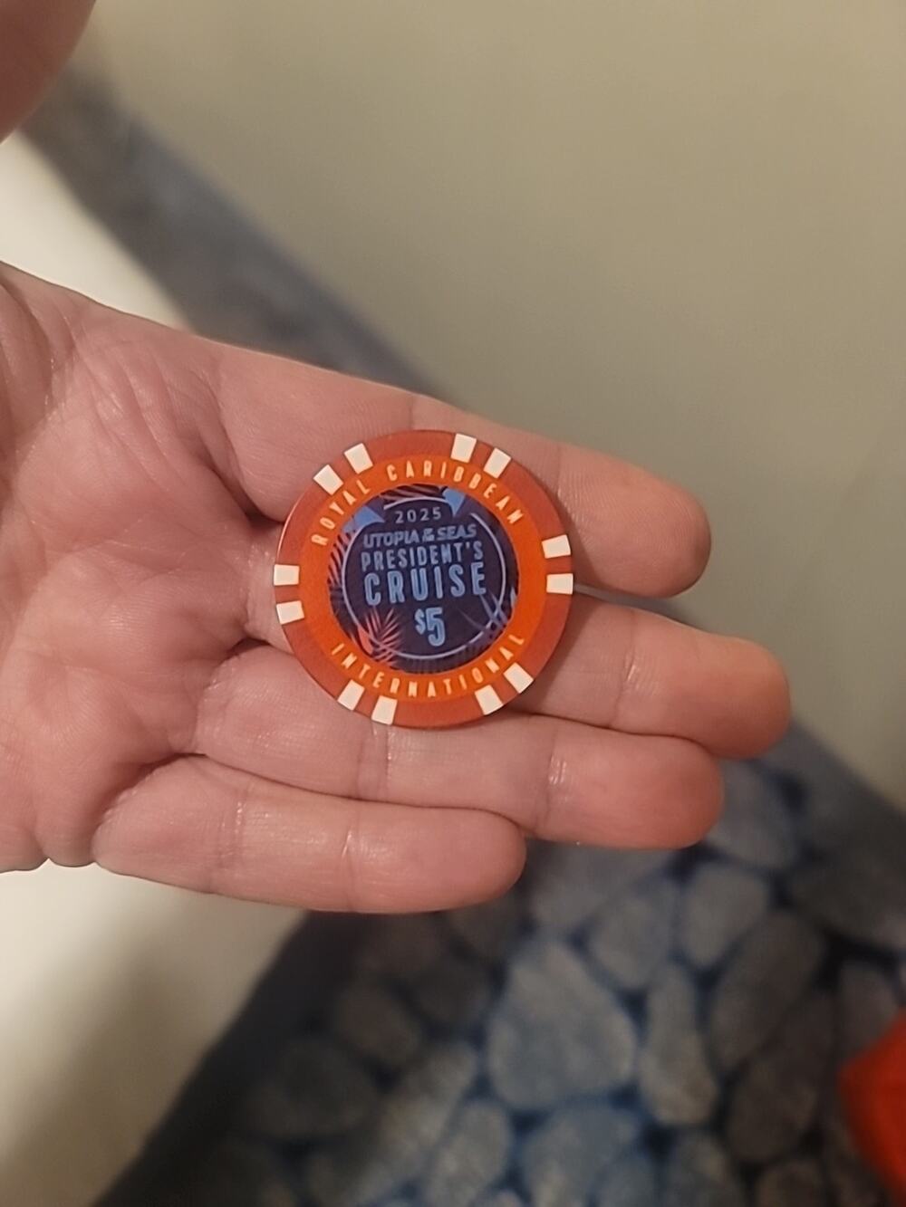 Casino Poker Chip Royal Caribbean Utopia of the Seas 2025 President’s Cruise